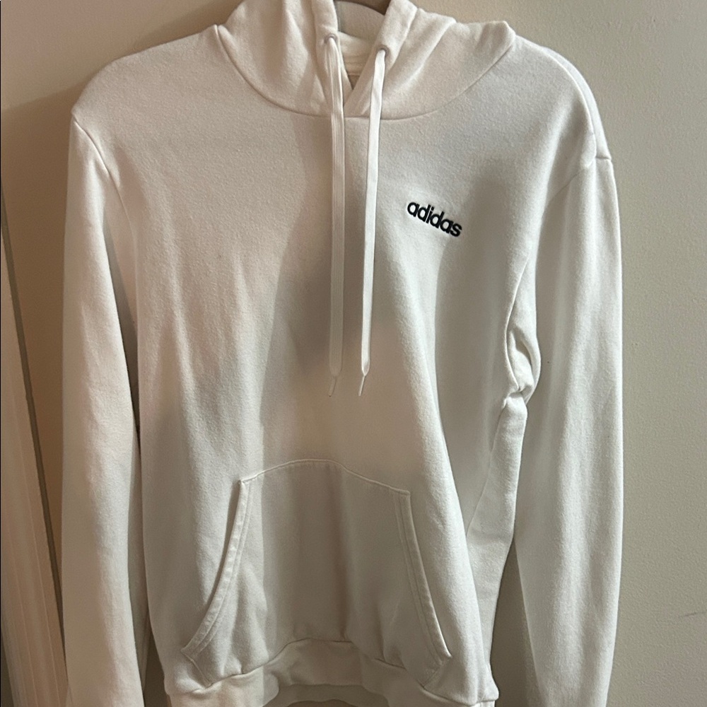 Adidas Women's Cream Hoodie Sweater